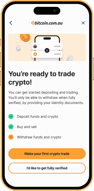 You're ready to trade crypto!