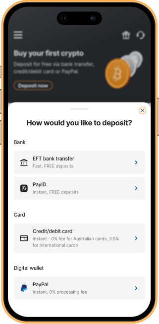 Deposit funds