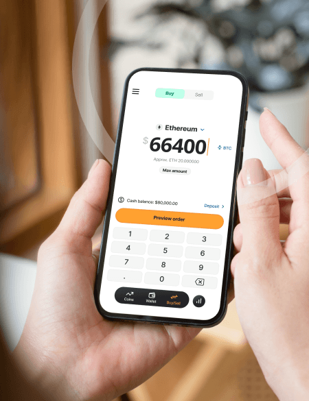 Trade all major cryptocurrencies