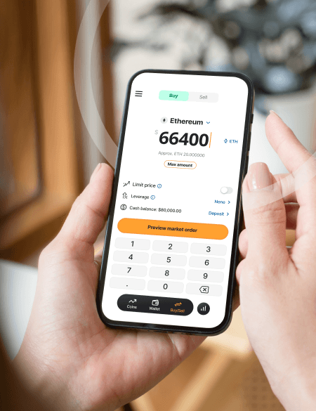 Trade all major cryptocurrencies